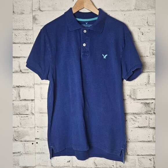 American Eagle Men's Polo Shirt Embroidered Logo Classic Fit - Picture 1 of 7
